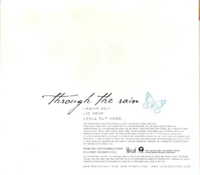 MARIAH CAREY / THROUGH THE RAIN / CDS PROMO USA 2002