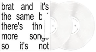 CHARLI XCX - BRAT : it's the same but there's three more songs so it's not (2 x WHITE VINYLS)